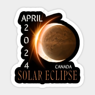 Solar Eclipse 2024 Canada Sticker